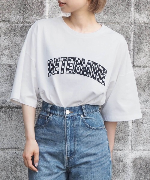 tiptop(ティップトップ)の「アソートロゴBIGTシャツ(Tシャツ/カットソー・レディース・ブラック/オフホワイト/ピンク/ブルー/ホワイト系その他/ブラック系その他・FREE)」の11枚目の写真