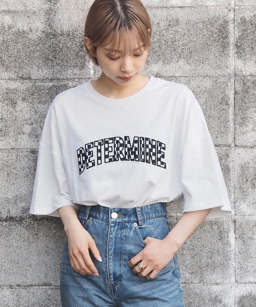 tiptop(ティップトップ)の「アソートロゴBIGTシャツ(Tシャツ/カットソー・レディース・ブラック/オフホワイト/ピンク/ブルー/ホワイト系その他/ブラック系その他・FREE)」の12枚目の写真