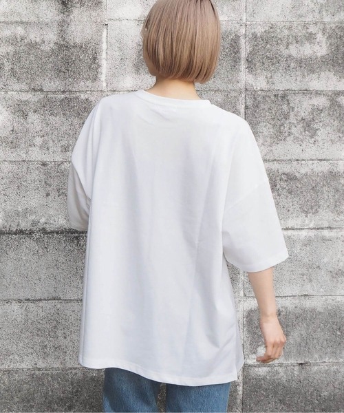 tiptop(ティップトップ)の「アソートロゴBIGTシャツ(Tシャツ/カットソー・レディース・ブラック/オフホワイト/ピンク/ブルー/ホワイト系その他/ブラック系その他・FREE)」の13枚目の写真
