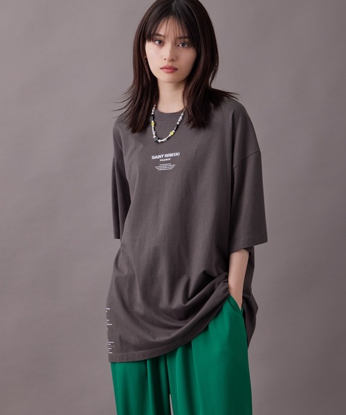 re_k by JUNRED(レクバイジュンレッド)の「【 re_k by JUNRED 】タイポグラフィック半袖Tシャツ(Tシャツ/カットソー・メンズ・ホワイト/チャコールグレー/グリーン・S/M/LL/L)」の13枚目の写真