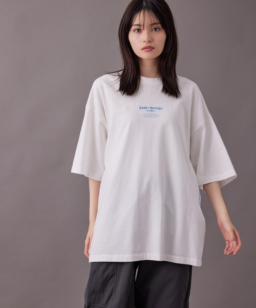 re_k by JUNRED(レクバイジュンレッド)の「【 re_k by JUNRED 】タイポグラフィック半袖Tシャツ(Tシャツ/カットソー・メンズ・ホワイト/チャコールグレー/グリーン・S/M/LL/L)」の8枚目の写真