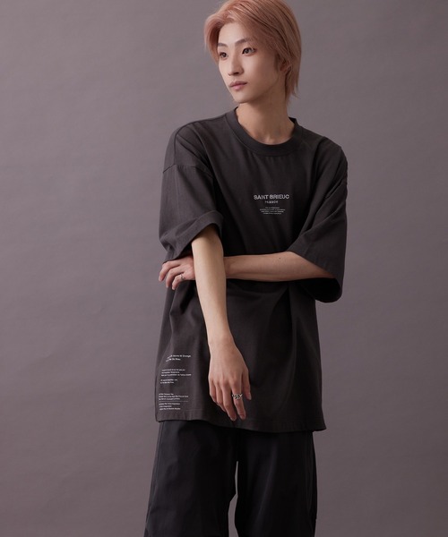 re_k by JUNRED(レクバイジュンレッド)の「【 re_k by JUNRED 】タイポグラフィック半袖Tシャツ(Tシャツ/カットソー・メンズ・ホワイト/チャコールグレー/グリーン・S/M/LL/L)」の6枚目の写真