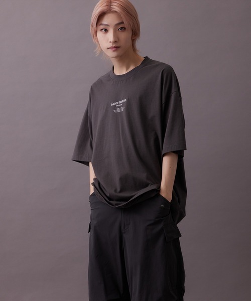 re_k by JUNRED(レクバイジュンレッド)の「【 re_k by JUNRED 】タイポグラフィック半袖Tシャツ(Tシャツ/カットソー・メンズ・ホワイト/チャコールグレー/グリーン・S/M/LL/L)」の10枚目の写真