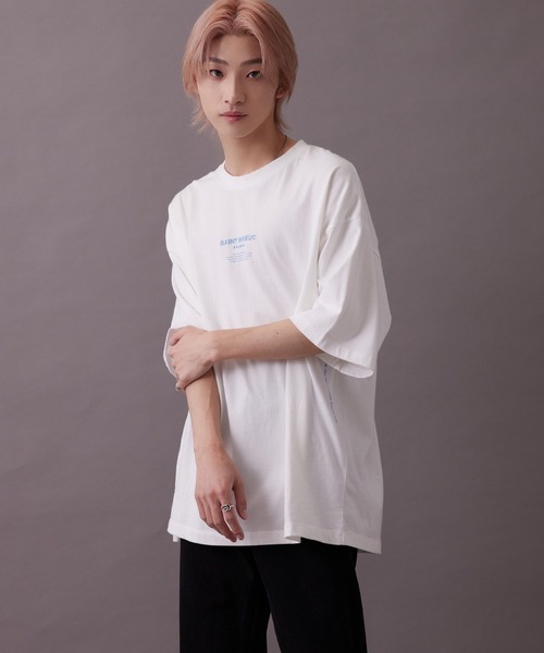 re_k by JUNRED(レクバイジュンレッド)の「【 re_k by JUNRED 】タイポグラフィック半袖Tシャツ(Tシャツ/カットソー・メンズ・ホワイト/チャコールグレー/グリーン・S/M/LL/L)」の21枚目の写真