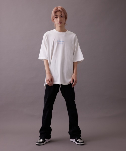 re_k by JUNRED(レクバイジュンレッド)の「【 re_k by JUNRED 】タイポグラフィック半袖Tシャツ(Tシャツ/カットソー・メンズ・ホワイト/チャコールグレー/グリーン・S/M/LL/L)」の22枚目の写真