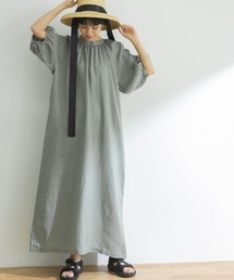 URBAN RESEARCH | ギャザーロングリネンワンピース(ワンピース)
