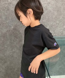 Champion | Champion ワンポイント袖ロゴ クルーネック半袖Tシャツ キッズ(Tシャツ/カットソー)