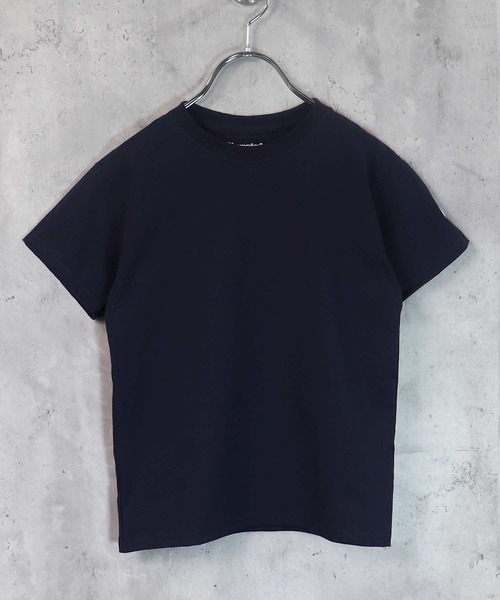 Champion(チャンピオン)の「Champion ワンポイント袖ロゴ クルーネック半袖Tシャツ キッズ(Tシャツ/カットソー・キッズ・オフホワイト/ダークグリーン/ネイビー/グレー/ブラック・S/M/L/XL)」の13枚目の写真