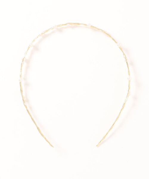 flower(フラワー)の「パールレンジヘアバンド(カチューシャ・レディース・ゴールド/シルバー・FREE)」の6枚目の写真