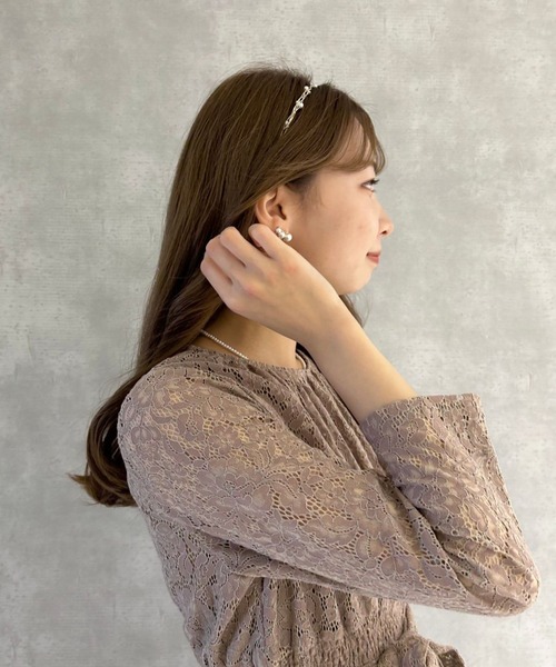 flower(フラワー)の「パールレンジヘアバンド(カチューシャ・レディース・ゴールド/シルバー・FREE)」の10枚目の写真