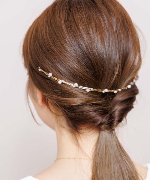 flower(フラワー)の「パールレンジヘアバンド(カチューシャ・レディース・ゴールド/シルバー・FREE)」の18枚目の写真