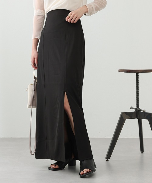 COLONY 2139（コロニートゥーワンスリーナイン）の「切替前スリットナロースカート（スカート・レディース・オフホワイト/ブラック/モカ/オレンジ・SMALL/MEDIUM）」の17枚目の写真