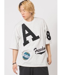 可愛いワッペン ビッグシルエットTシャツ