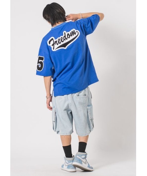 RE730(アールイーセブンサーティー)の「可愛いワッペン ビッグシルエットTシャツ(Tシャツ/カットソー・メンズ・ライトグレー/ブラック/ネイビー/グリーン・MEDIUM/LARGE/X-LARGE)」の15枚目の写真