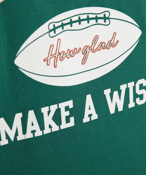 Cutie Blonde（キューティーブロンド）の「◆カレッジプリントビッグTシャツ（Tシャツ/カットソー・レディース・ネイビー/オレンジ/ライトグリーン/サンドベージュ・00）」の12枚目の写真