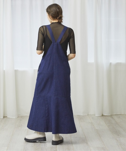 ANGIE（アンジー）の「デニムマーメイドジャンスカ（ジャンパースカート・レディース・ブラック/ネイビー・FREE）」の18枚目の写真