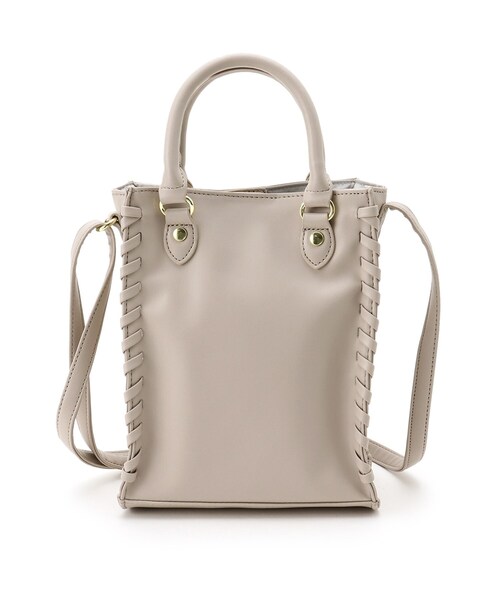 DRESKIP（ドレスキップ）の「◆かがりスクエアショルダーバッグ（ショルダーバッグ・レディース・グレー/アイボリー/グリーン・00）」の8枚目の写真