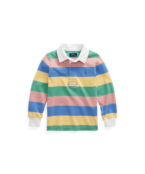 エンブロイダード ジャージー ラグビー シャツ