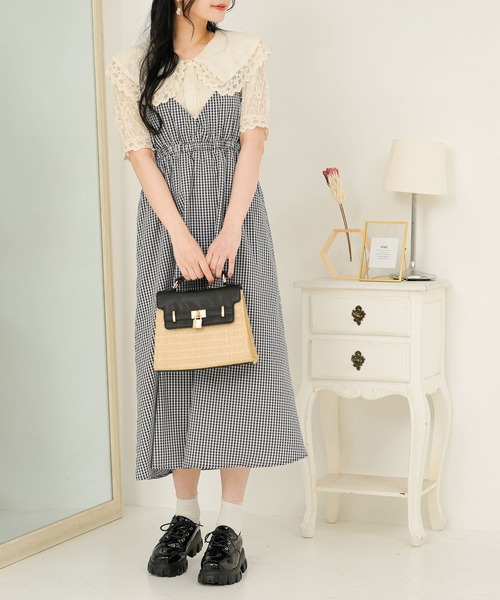 Newlyme(ニューリーミー)の「レースセーラーブラウス(シャツ/ブラウス・レディース・アイボリー/ブラック・MEDIUM/LARGE/X-LARGE/XX-LARGE/SMALL)」の7枚目の写真