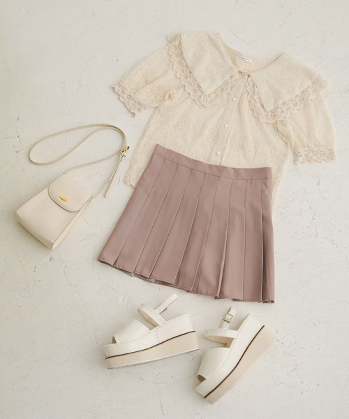 Newlyme(ニューリーミー)の「レースセーラーブラウス(シャツ/ブラウス・レディース・アイボリー/ブラック・MEDIUM/LARGE/X-LARGE/XX-LARGE/SMALL)」の12枚目の写真