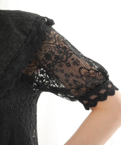 Newlyme(ニューリーミー)の「レースセーラーブラウス(シャツ/ブラウス・レディース・アイボリー/ブラック・MEDIUM/LARGE/X-LARGE/XX-LARGE/SMALL)」の4枚目の写真