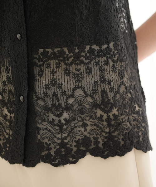 Newlyme(ニューリーミー)の「レースセーラーブラウス(シャツ/ブラウス・レディース・アイボリー/ブラック・MEDIUM/LARGE/X-LARGE/XX-LARGE/SMALL)」の5枚目の写真