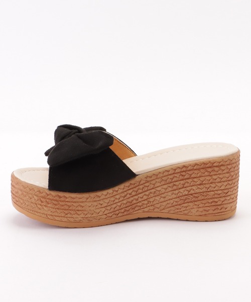 セール】ウエッジソール厚底リボンサンダル（サンダル）｜Lace Ladies