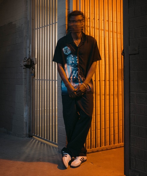 HUF（ハフ）の「DICE WOVEN TOP / HUF シャツ（シャツ/ブラウス・メンズ・ブラック・SMALL/MEDIUM/LARGE/X-LARGE/XX-LARGE）」の2枚目の写真