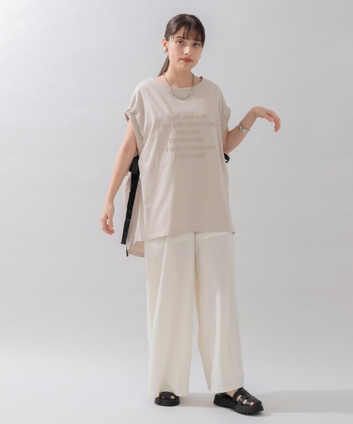 Paradise Picnic(パラダイスピクニック)の「裾釦カラーパンツ(その他パンツ・レディース・ブラック/アイボリー/ブルー・FREE)」の14枚目の写真