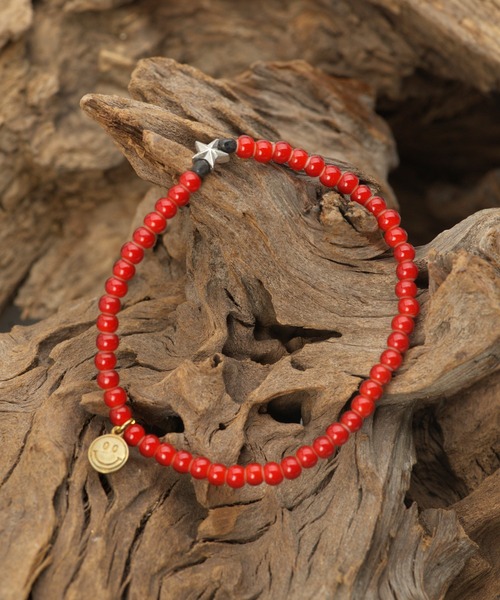 amp japan（アンプジャパン）の「【別注】ZOZO限定「amp japan/アンプジャパン」ビーズアンクレット（アンクレット・メンズ・レッド/ブラック/ブルー・FREE）」の3枚目の写真