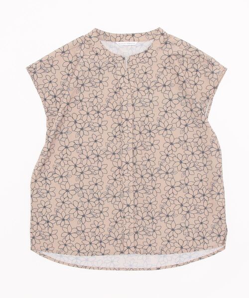 Te chichi TERRASSE(テチチテラス)の「花柄刺繍風プリントブラウス(シャツ/ブラウス・レディース・オフホワイト/モカ/チャコール・フリ-)」の1枚目の写真