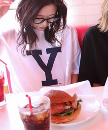 COURO | YALE BlockY Logo S/S Tee ブロックYロゴ半袖Tシャツ(Tシャツ/カットソー)