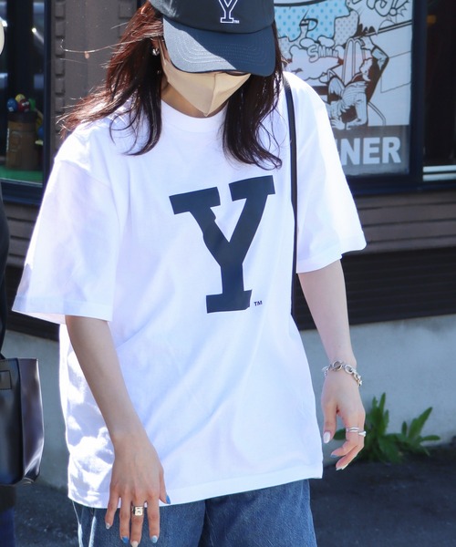 COURO（コウロ）の「YALE BlockY Logo S/S Tee ブロックYロゴ半袖Tシャツ（Tシャツ/カットソー・レディース・ホワイト/ブラック/ホワイト系/ブラック系・L/S/XL/M）」の11枚目の写真