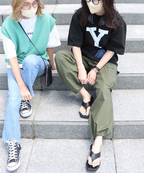 COURO（コウロ）の「YALE BlockY Logo S/S Tee ブロックYロゴ半袖Tシャツ（Tシャツ/カットソー・レディース・ホワイト/ブラック/ホワイト系/ブラック系・L/S/XL/M）」の10枚目の写真
