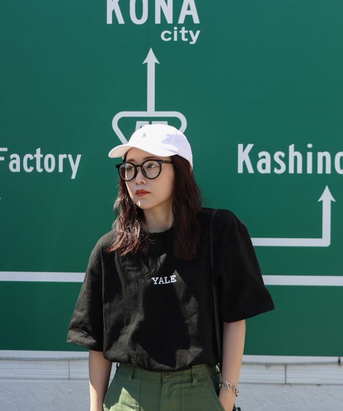 COURO（コウロ）の「YALE BlockY Logo S/S Tee ブロックYロゴ半袖Tシャツ（Tシャツ/カットソー・レディース・ホワイト/ブラック/ホワイト系/ブラック系・L/S/XL/M）」の16枚目の写真