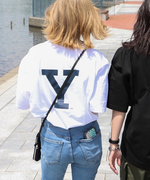 COURO（コウロ）の「YALE BlockY Logo S/S Tee ブロックYロゴ半袖Tシャツ（Tシャツ/カットソー・レディース・ホワイト/ブラック/ホワイト系/ブラック系・L/S/XL/M）」の17枚目の写真