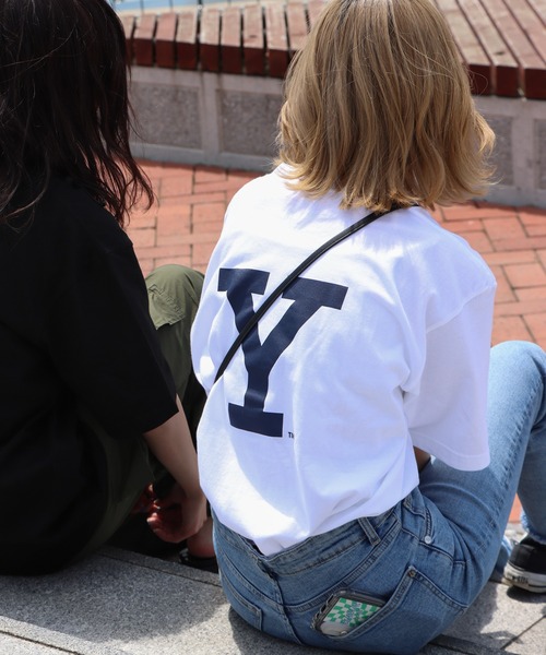 COURO（コウロ）の「YALE BlockY Logo S/S Tee ブロックYロゴ半袖Tシャツ（Tシャツ/カットソー・レディース・ホワイト/ブラック/ホワイト系/ブラック系・L/S/XL/M）」の19枚目の写真