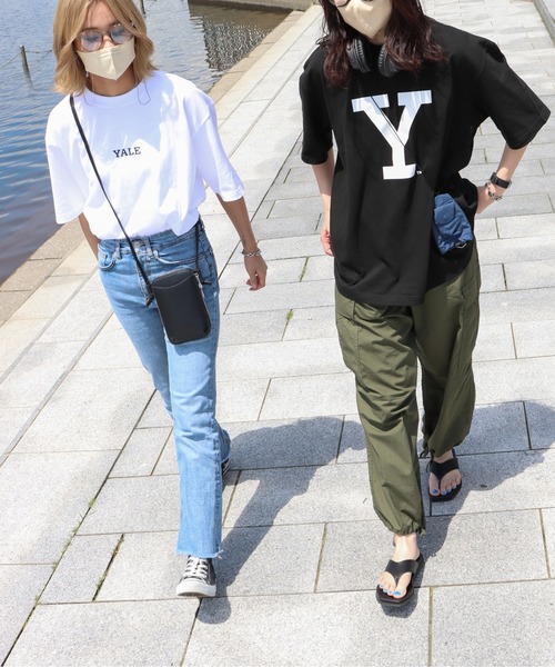 COURO（コウロ）の「YALE BlockY Logo S/S Tee ブロックYロゴ半袖Tシャツ（Tシャツ/カットソー・レディース・ホワイト/ブラック/ホワイト系/ブラック系・L/S/XL/M）」の12枚目の写真