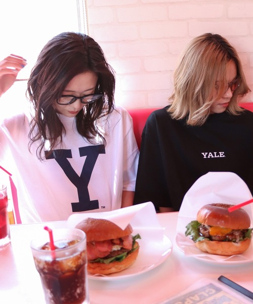 COURO（コウロ）の「YALE BlockY Logo S/S Tee ブロックYロゴ半袖Tシャツ（Tシャツ/カットソー・レディース・ホワイト/ブラック/ホワイト系/ブラック系・L/S/XL/M）」の9枚目の写真