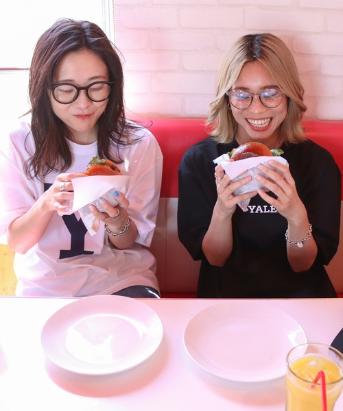 COURO（コウロ）の「YALE BlockY Logo S/S Tee ブロックYロゴ半袖Tシャツ（Tシャツ/カットソー・レディース・ホワイト/ブラック/ホワイト系/ブラック系・L/S/XL/M）」の7枚目の写真