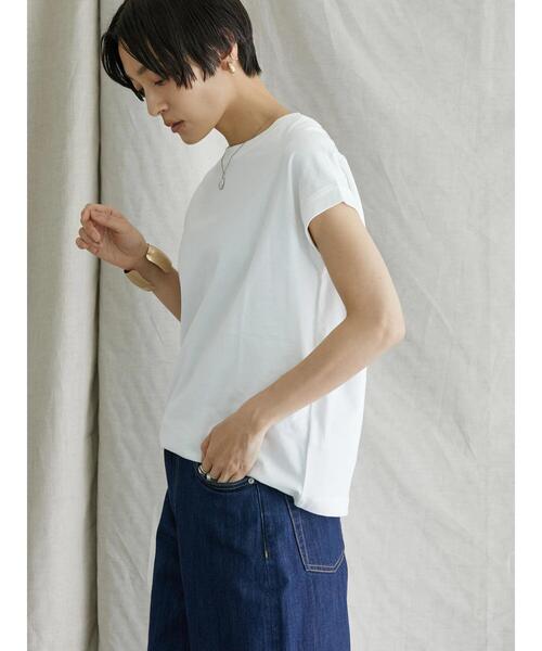 AMERICAN HOLIC（アメリカンホリック）の「フレンチスリーブカットプルオーバー（Tシャツ/カットソー・レディース・ブラック/ブラック系その他4/オフホワイト/グレイッシュベージュ/パープル/グレー系その他4・M/L）」の22枚目の写真