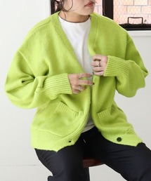 モヘアタッチカーディガン