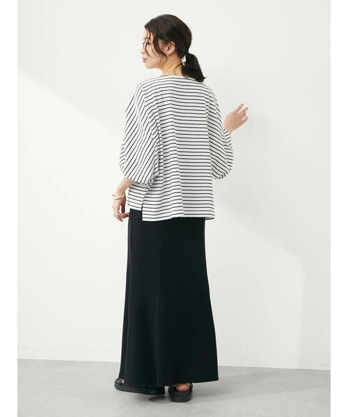 RAY CASSIN FAVORI（レイカズンフェバリ）の「・RAY CASSINボーダードロストプルオーバー（Tシャツ/カットソー・レディース・ネイビー/ブラック/オフホワイト/ピンク・FREE）」の11枚目の写真