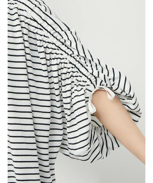 RAY CASSIN FAVORI（レイカズンフェバリ）の「・RAY CASSINボーダードロストプルオーバー（Tシャツ/カットソー・レディース・ネイビー/ブラック/オフホワイト/ピンク・FREE）」の16枚目の写真