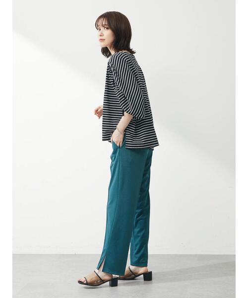 RAY CASSIN FAVORI（レイカズンフェバリ）の「・RAY CASSINボーダードロストプルオーバー（Tシャツ/カットソー・レディース・ネイビー/ブラック/オフホワイト/ピンク・FREE）」の19枚目の写真