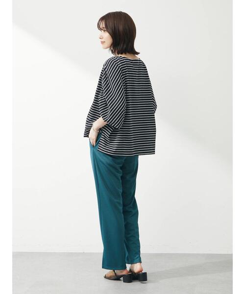 RAY CASSIN FAVORI（レイカズンフェバリ）の「・RAY CASSINボーダードロストプルオーバー（Tシャツ/カットソー・レディース・ネイビー/ブラック/オフホワイト/ピンク・FREE）」の20枚目の写真