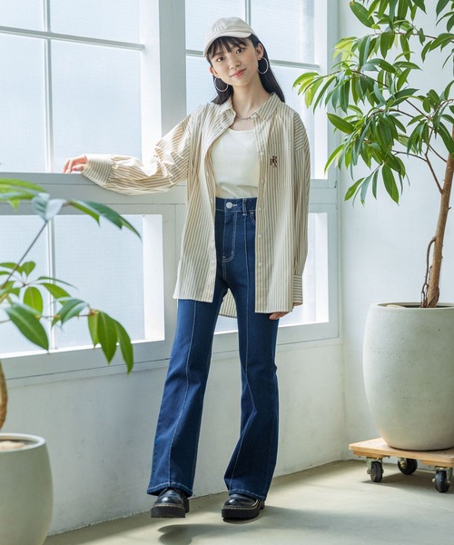 repipi armario（レピピ アルマリオ）の「ストレッチフレアデニム