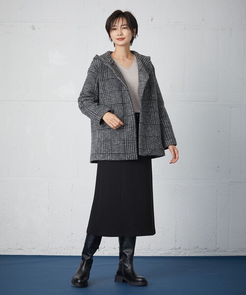 J.PRESS(ジェイプレス)の「【洗える】PRINCE Vネック ニット(ニット/セーター・レディース・オレンジ系/ベージュ系/ライトグレー系/ブラック系/パープル系/サックスブルー系・MEDIUM/LARGE)」の13枚目の写真
