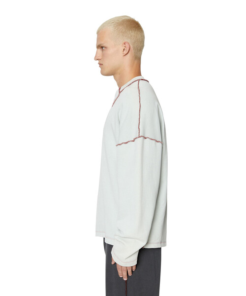 DIESEL（ディーゼル）の「メンズ スウェット ガーメントダイ（スウェット・メンズ・ライトグレー/グレー・SMALL/MEDIUM/LARGE/X-LARGE/XX-LARGE/X-SMALL/XXX-LARGE）」の13枚目の写真