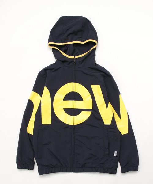 NEW BALANCE（ニューバランス）の「ニューバランス New Balance ウインドブレーカー 裏地起毛（ナイロンジャケット・キッズ・ブラック/サンドグレー/ネイビー・160cm/130cm/150cm/140cm）」の3枚目の写真